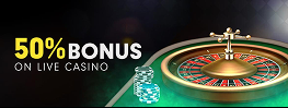 50% Bonus On Live Casino